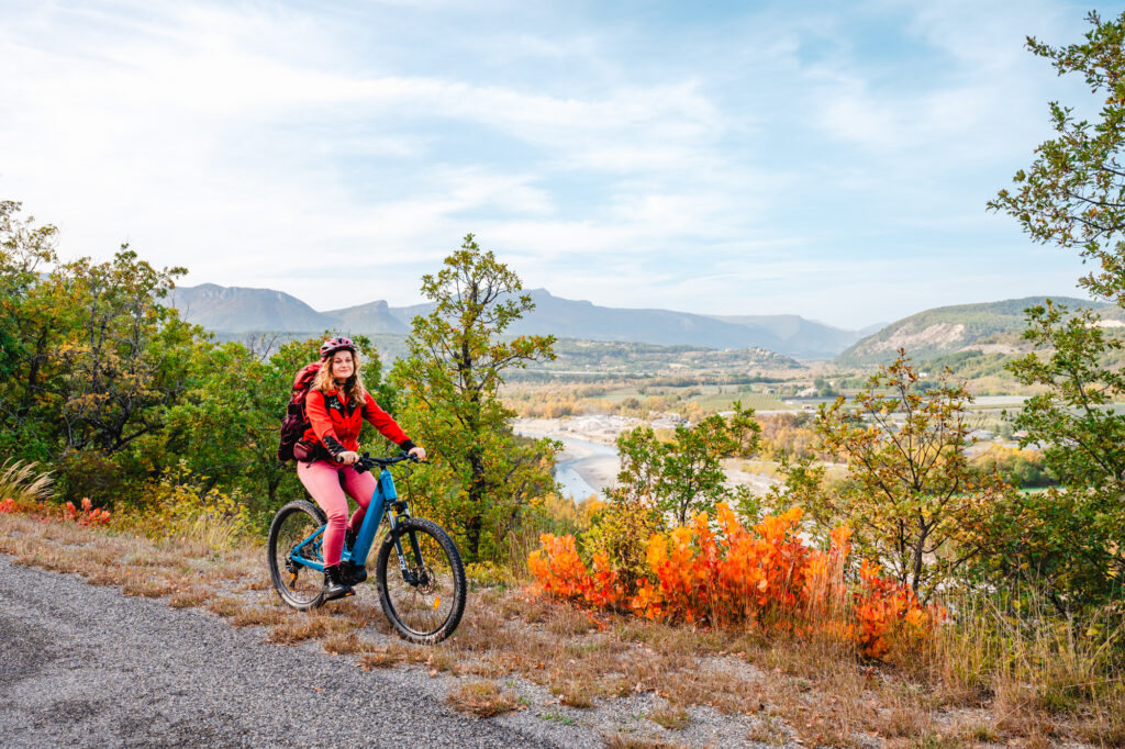 A vélo en automne dans les Baronnies provençales